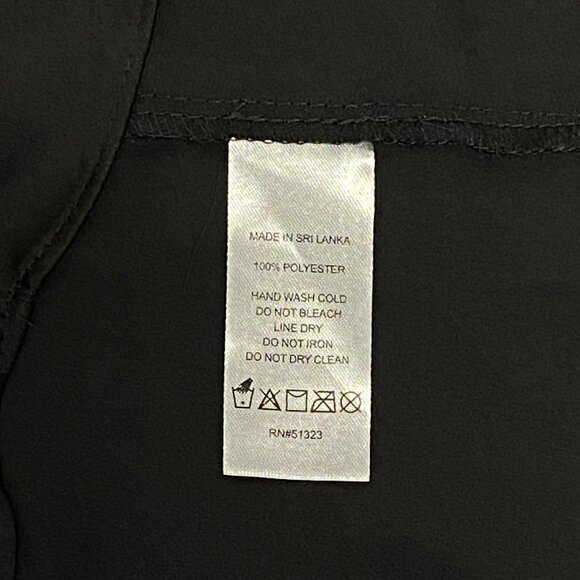 Vince Camuto Bell Sleeve Split Neck Peasant Blouse L Flowy Boho Chic Top - Picture 12 of 12